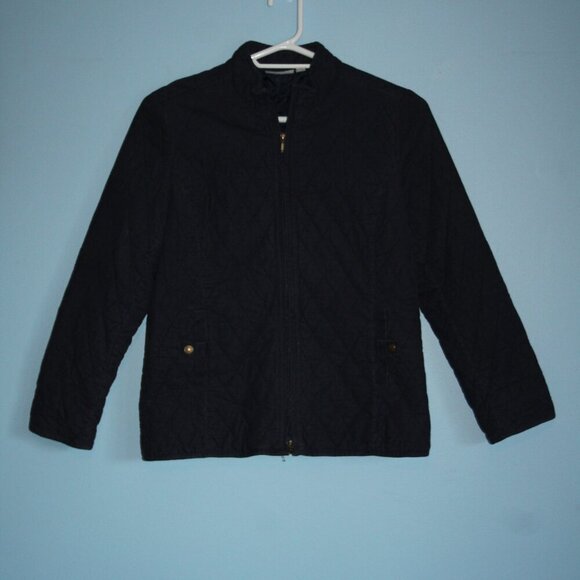 Croft&Barrow Corduroy Medium Women's Zip Up Jacket with Pockets Modest - Picture 3 of 16